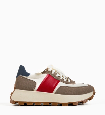 Sneakers dama Feytong Khaki 2