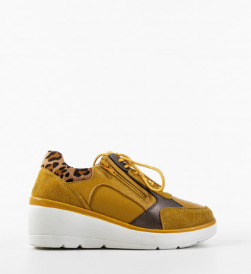 Sneakers dama Nysa Galbeni