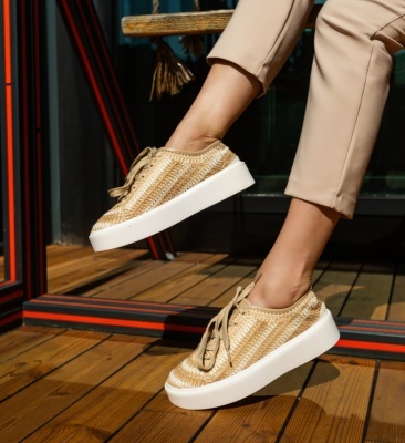 Sneakers dama Reinbou Bej