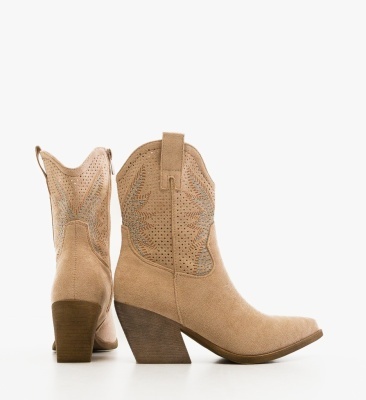 Botine dama Buroca Bej