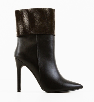 Botine dama Durga Negre