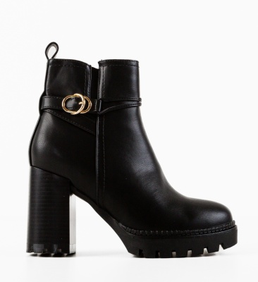 Botine dama Farra Negre