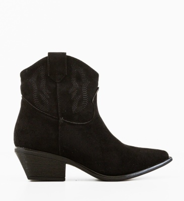 Botine dama Kaoru Negre
