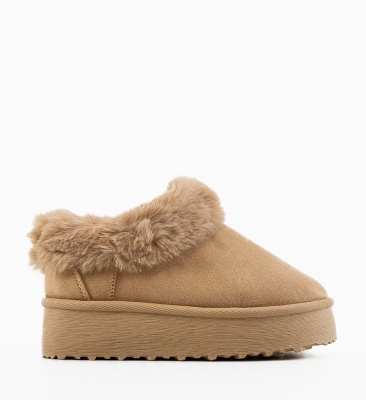 Cizme tip Ug Jaden Beige