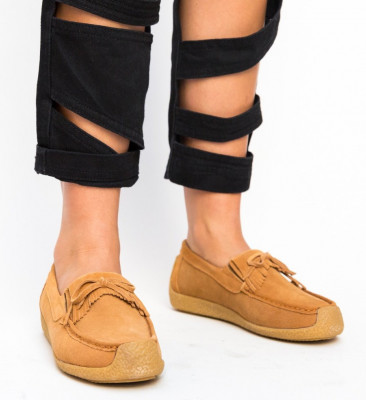 Pantofi Casual Termeio Camel