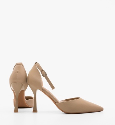 Pantofi cu toc Zaker Bej