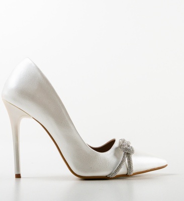 Pantofi dama Casette Albi