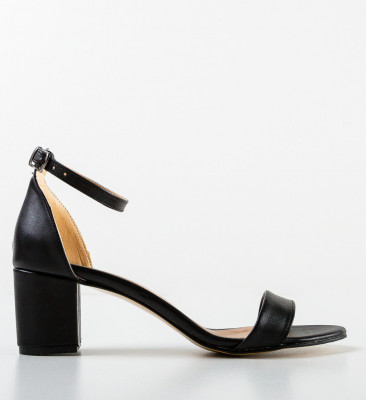 Sandale cu toc Alinao Negre