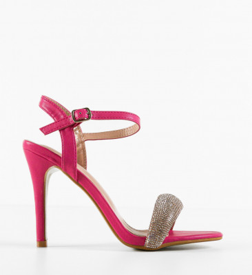 Sandale cu toc Cybill Fuchsia