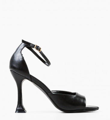 Sandale cu toc Honeyman Negre