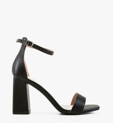 Sandale cu toc Lauy Negre