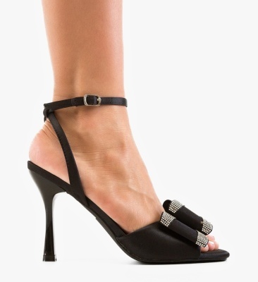 Sandale cu toc Rofist Negre