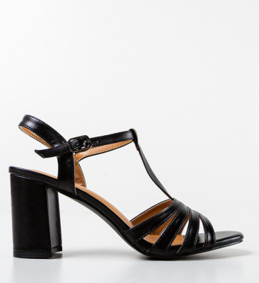 Sandale cu toc Zakk Negre