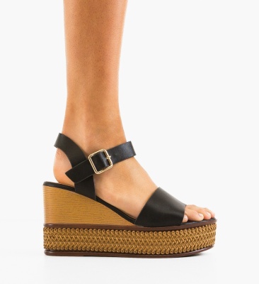 Sandale dama Fleur Negre