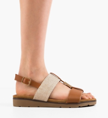 Sandale dama Gret Camel