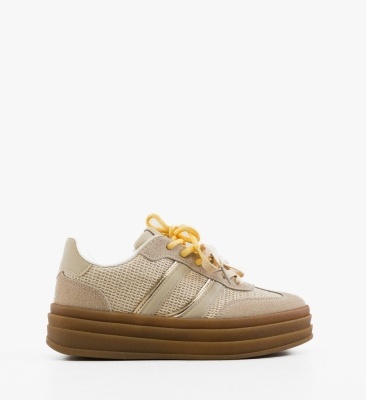 Sneakers dama Boomby Bej 2