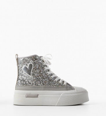 Sneakers dama Cuore Argintii