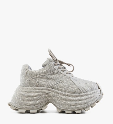 Sneakers dama Diana Argintii