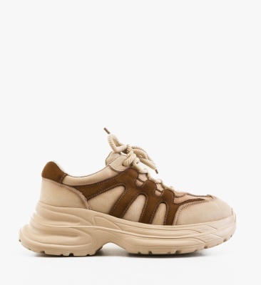 Sneakers dama Iman Bej 2