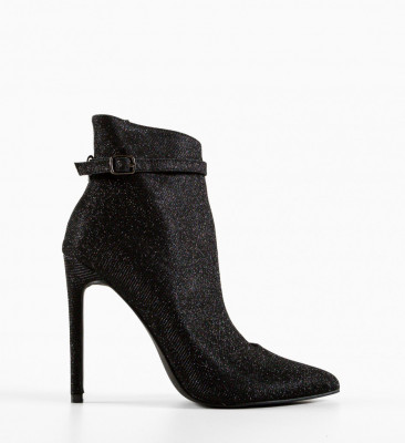 Botine dama Fleur Negre