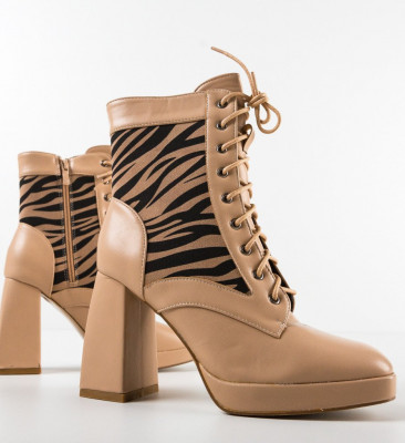 Botine dama Lokan Bej