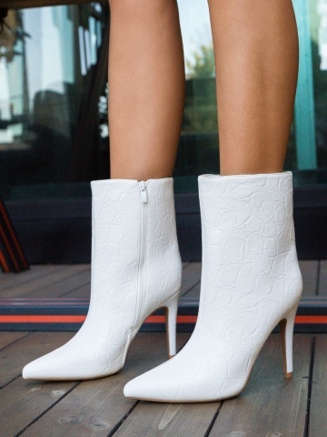 Botine dama Samara Albe