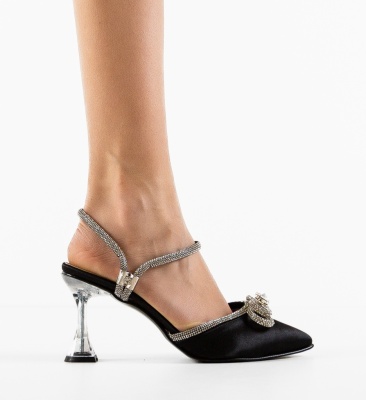 Pantofi cu toc Lerty Negre
