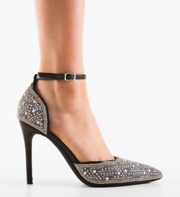Pantofi cu toc Regal Negri