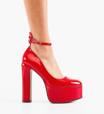 Pantofi dama Azhaah Rosii
