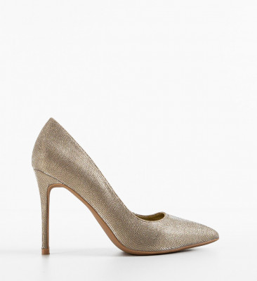 Pantofi dama Gordon Aurii