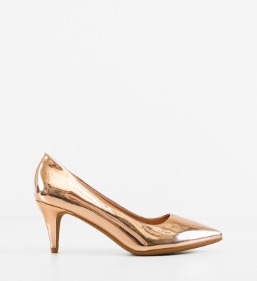 Pantofi stiletto dama Fiona Aurii