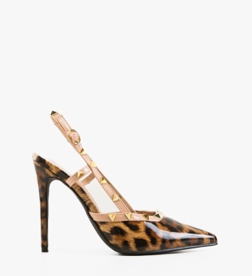Pantofi stiletto dama Tynno Print