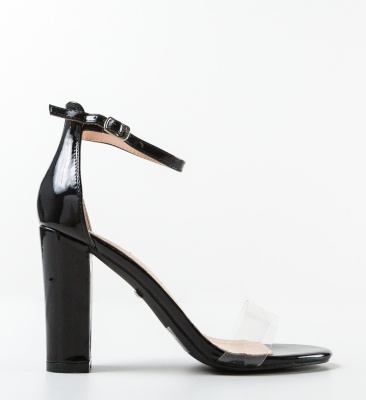 Sandale cu toc Burks Negre