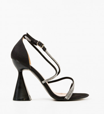 Sandale cu toc Chilton Negre