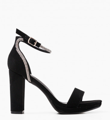 Sandale cu toc Cooper Negre