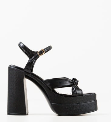 Sandale cu toc Finch Negre