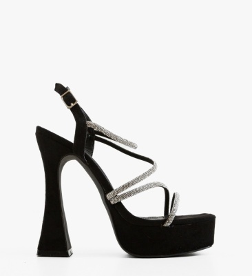 Sandale cu toc Kasa Negre