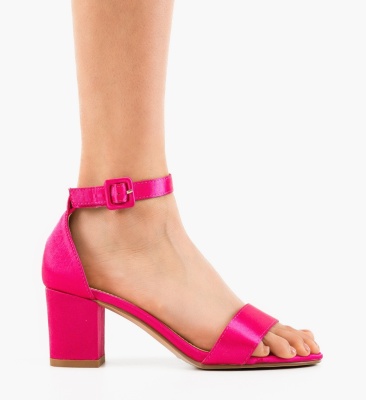 Sandale cu toc Meghan Fuchsia