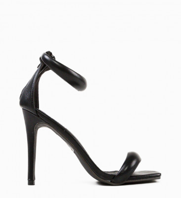 Sandale cu toc Monparis Negre