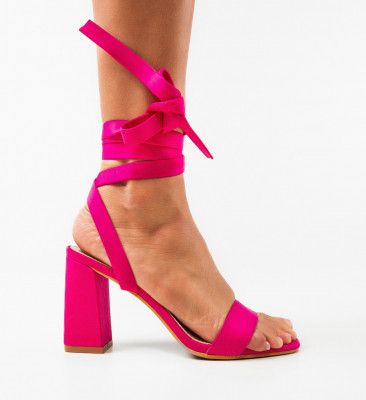 Sandale cu toc Photine Fuchsia