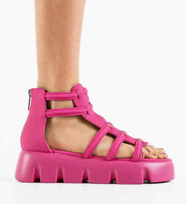 Sandale dama Rabat Fuchsia