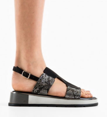 Sandale dama Thun Negre