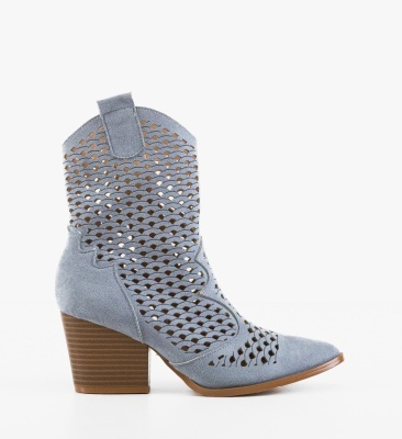 Botine dama Cameron Albastre