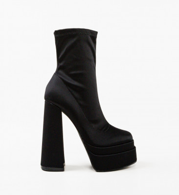 Botine dama Platona Negre