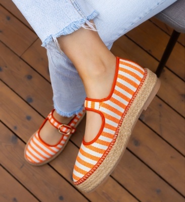 Espadrile dama Gamny Portocalii