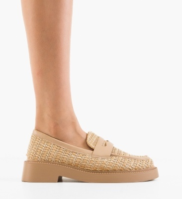 Pantofi Casual Nora Khaki