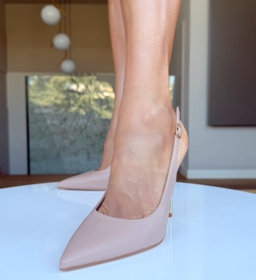 Pantofi cu toc Mabpe Nude