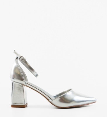 Pantofi dama Abes Argintii