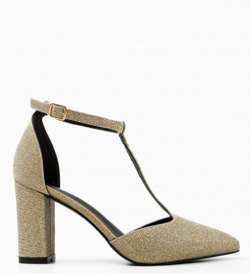 Pantofi dama Select Aurii