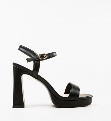 Sandale cu toc Blythe Negre